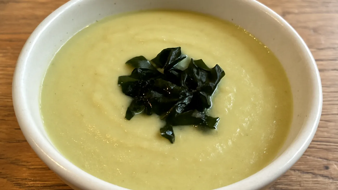 Fenchel-Ingwer-Suppe mit Wakame-Algen"