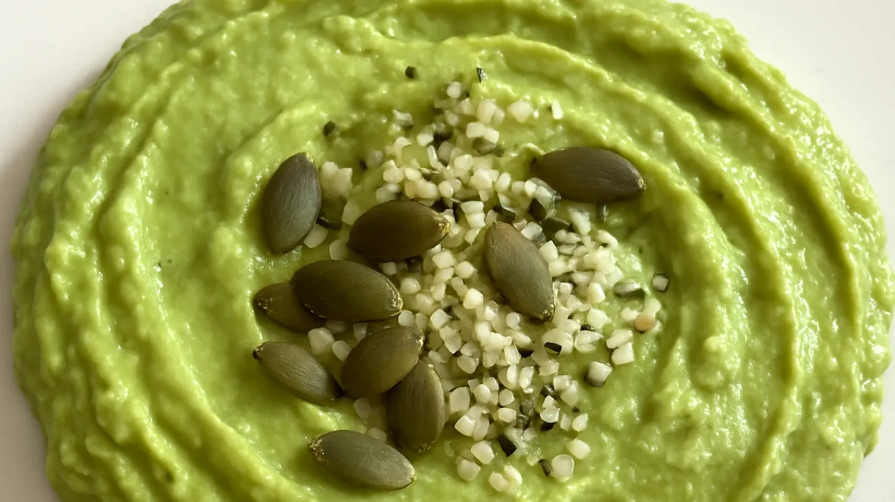 Kürbiskern-Avocado-Aufstrich mit Hanfsamen"