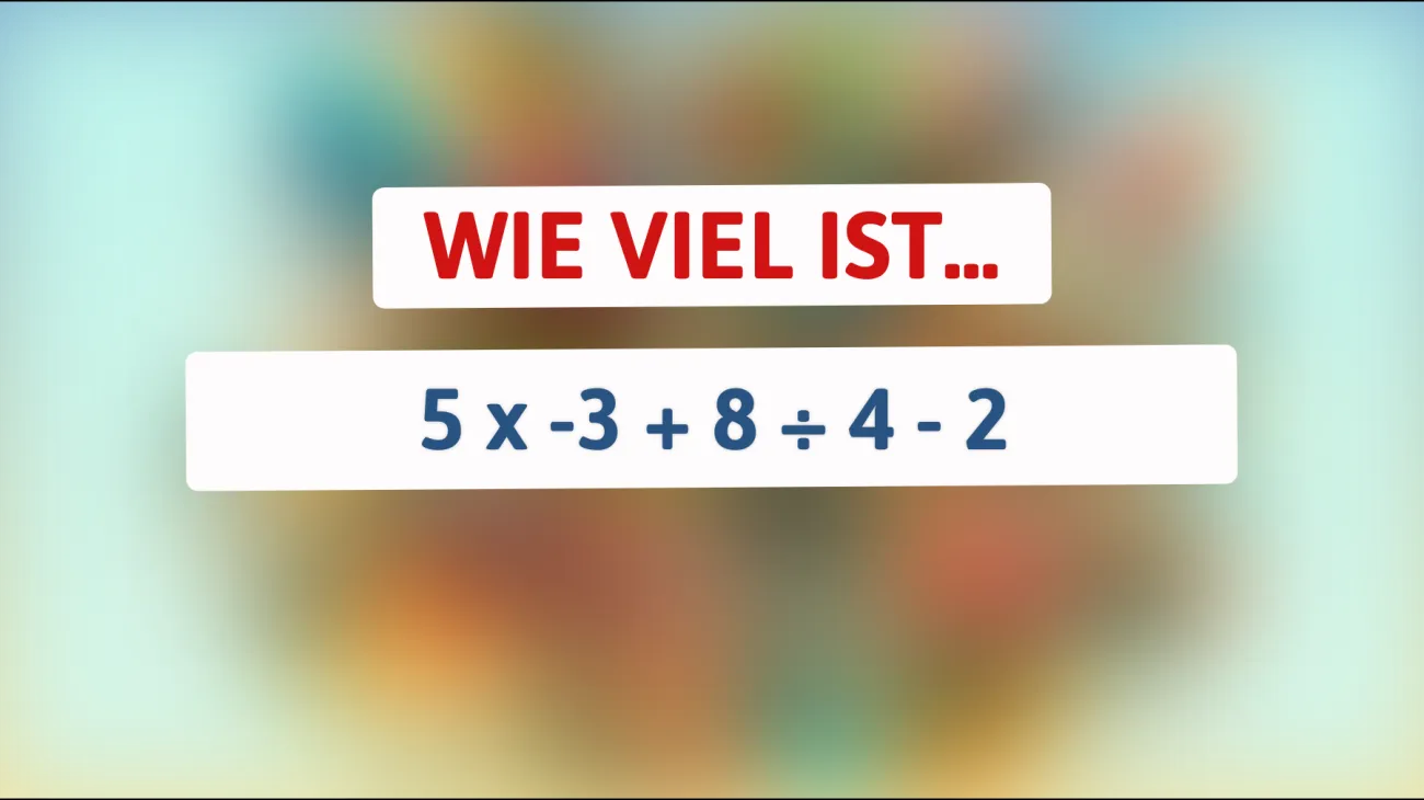Nur für Genies: Kannst du das knifflige Mathe-Rätsel lösen? Die Antwort überrascht alle!"